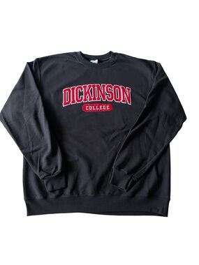 Champion Dickinson College Black Crewneck XL Embroidered Lettering